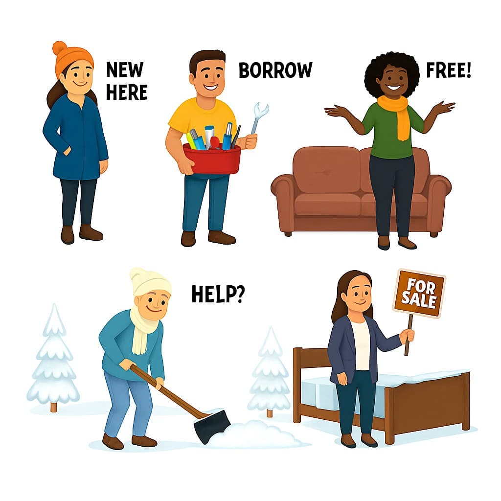 Five Characters representing NYC boroughs
